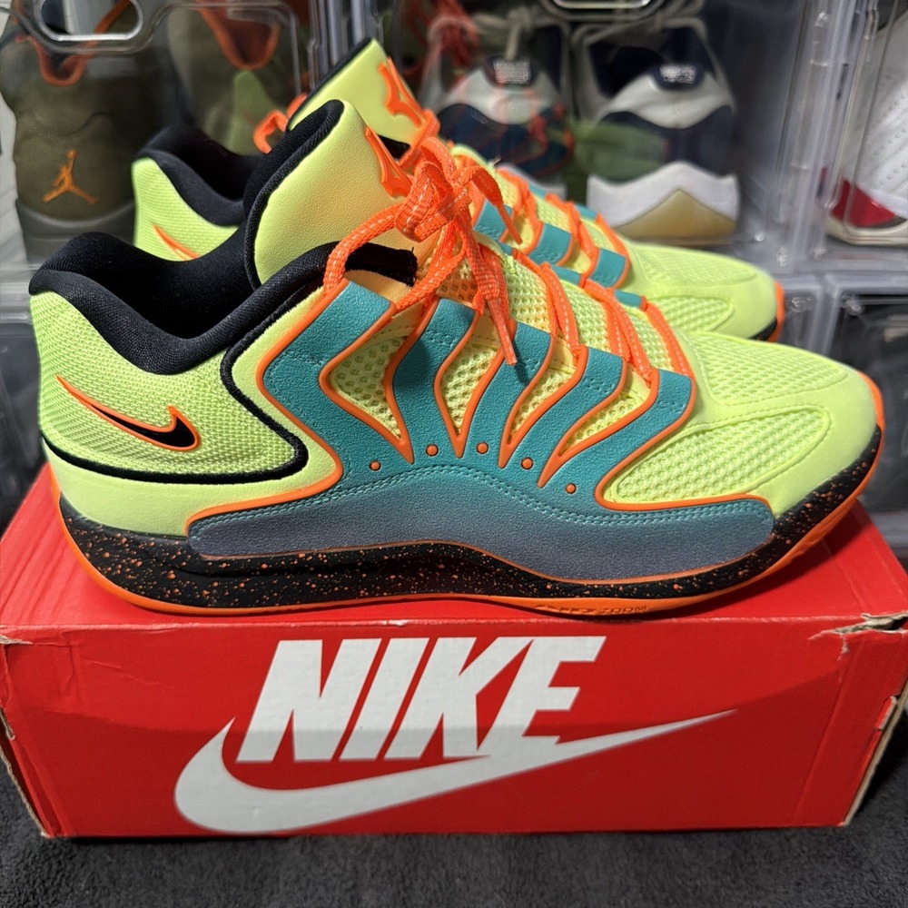 Nike KD Trey 5 X Mens Size 11 Yellow Orange Basketball Shoes HV1993-301